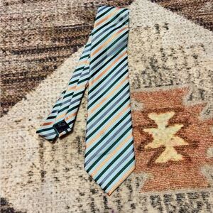 Ermenegildo Zegna 100% Silk Hand Made Striped Tie
